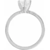 14K-White 6-6.6mm-Round Solitaire Engagement Ring Mounting-126265