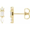 14K Yellow 1-5 CTW Natural Diamond Bar Earrings 88247