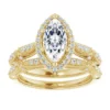 14K Yellow 10x5 mm -Marquise Engagement Ring Mounting