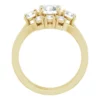 14K Yellow 6.5 mm-Round Engagement Ring Mounting