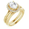 14K Yellow 8x6 mm - Oval Engagement Ring Mounting