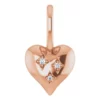 14K Rose .01 CTW Diamond Heart Charm-Pendant 87753