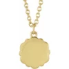 14K Yellow-Bee Medallion 16-18 inch Necklace-87478