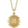 14K Yellow Bee Medallion 16-18 inch Necklace 87478